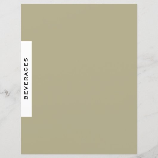 Rezessionsabteilung | Getränke | Seite Schwarz/Wei (Rückseite)