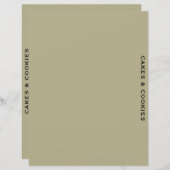 Rezessionsabteilung | Kuchen und Cookie | Einfache (Vorne/Hinten)