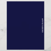 Rezessionsabteilung | Marine und Weiß | Appetithap (Vorderseite)