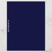 Rezessionsabteilung | Navy Blue & White | Desserts (Rückseite)