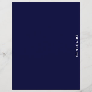 Rezessionsabteilung Navy Blue & White Desserts