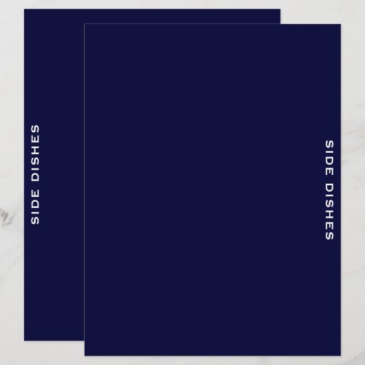 Rezessionsabteilung | Navy Blue & White | Seitlich (Vorne/Hinten)