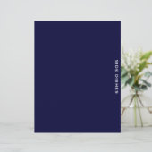Rezessionsabteilung | Navy Blue & White | Seitlich (Stehend Vorderseite)