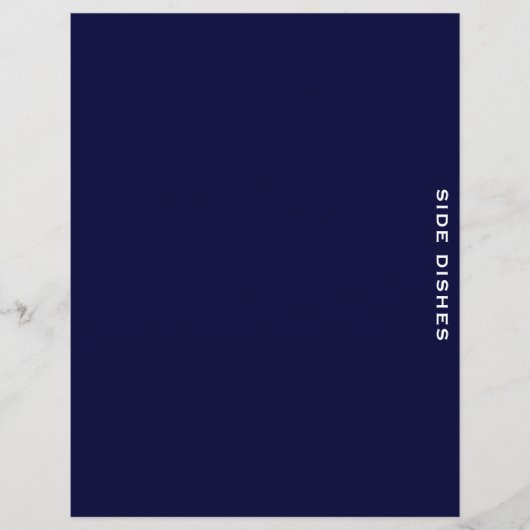 Rezessionsabteilung | Navy Blue & White | Seitlich (Vorderseite)