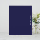 Rezessionsabteilung | Navy Blue & White | Wichtigs (Stehend Vorderseite)