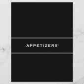 Rezessionsabteilung | Schwarz/Weiß | Appetithappen (Vorderseite)