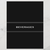 Rezessionsabteilung | Schwarz/Weiß | Desserts (Rückseite)