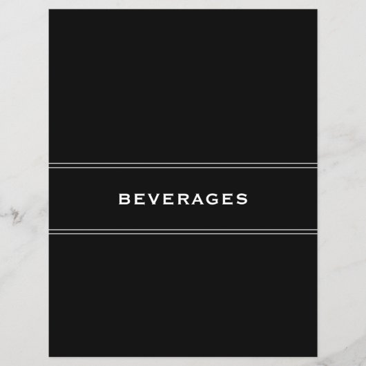 Rezessionsabteilung | Schwarz/Weiß | Desserts (Vorderseite)