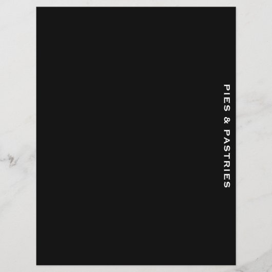 Rezessionsabteilung | Schwarz/Weiß | Kuchen und Ba (Vorderseite)