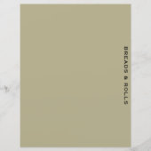 Rezessionsabteilung | Seite & Schwarz | Breads & R (Vorderseite)