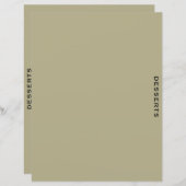 Rezessionsabteilung | Seite & Schwarz | Desserts (Vorne/Hinten)