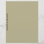 Rezessionsabteilung | Seite & Schwarz | Suppen und (Rückseite)