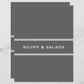 Rezessionsabteilung | Suppen und Salate | Grau (Vorne/Hinten)