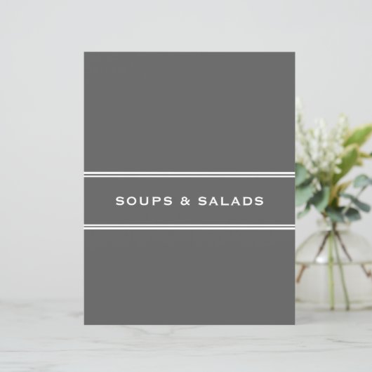 Rezessionsabteilung | Suppen und Salate | Grau (Stehend Vorderseite)