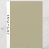 Rezessionsabteilung | Suppen und Salate | Schwarz- (Rückseite)