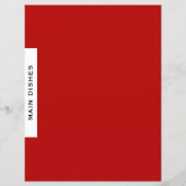 Rezessionsabteilung | Wichtigste Geschirr | Rot Sc (Rückseite)