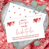 Rezessionsanfrage zur Liebe Valentine Hearts Begleitkarte