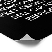 REZESSIONSPOSTER #1: Die Lebensliste Poster (Ecke)