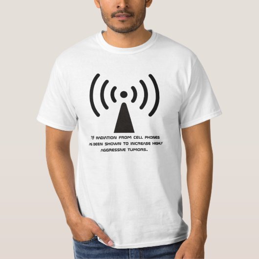 Rf-Strahlungswarnung T-Shirt (Vorderseite)
