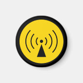 Rf-Warnsymbol Magnet (Vorne)