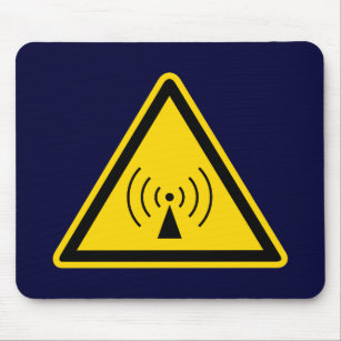 rf Warnung signieren Mousepad