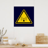 rf Warnzeichen-Plakat Poster (Küche)