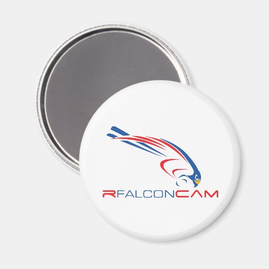 Rfalconcam Round Magnet (Vorderseite/Rückseite)