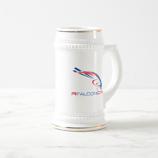 Rfalconcam Stein Bierglas (VorderseiteRechts)