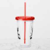 RFF Griffin Clear Tumbler BLK Logo Acryltrinkbecher (Rechts)