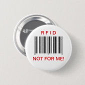 "RFID-" Knopf Button (Vorne & Hinten)