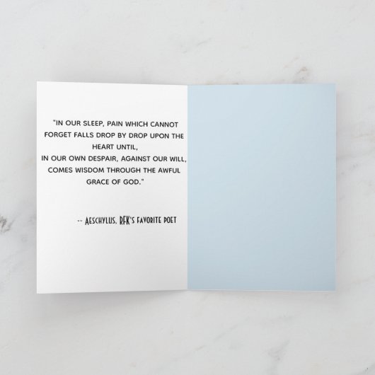 RFK: 50. Jahrestag Karte (Innenseite)