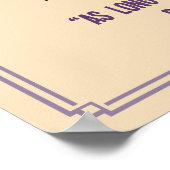 RFK - Armut ist böse Poster (Ecke)