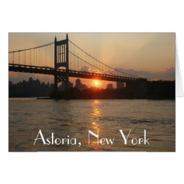 "RFK Bridge at Sunset" Astoria, NY Card