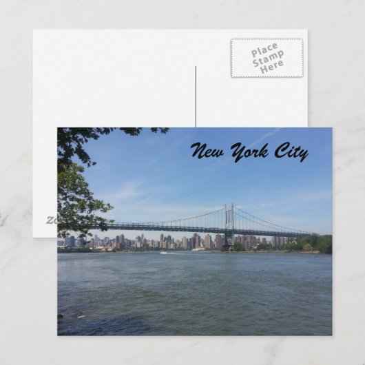 RFK Bridge Postkarte (Vorne/Hinten)