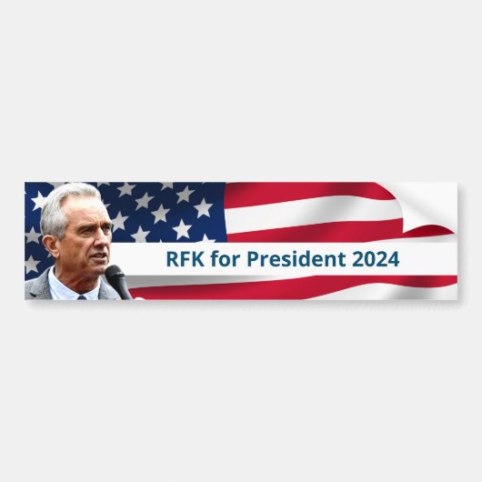RFK für den Präsidenten 2024 Autoaufkleber (Vorne)