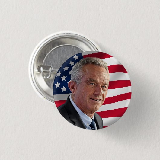 RFK für den Präsidenten 2024 Button (Vorne & Hinten)