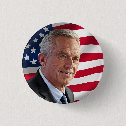 RFK für den Präsidenten 2024 Button (Vorderseite)