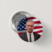 RFK für den Präsidenten 2024 Button (Vorne & Hinten)