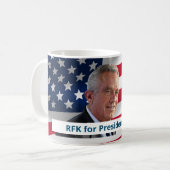 RFK für den Präsidenten 2024 Kaffeetasse (Vorderseite Links)