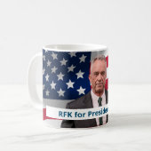 RFK für den Präsidenten 2024 Kaffeetasse (Vorderseite Links)