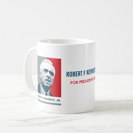 RFK für den Präsidenten 2024 Kaffeetasse (Vorderseite Links)