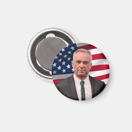 RFK für den Präsidenten 2024 Magnet (Vorderseite/Rückseite)