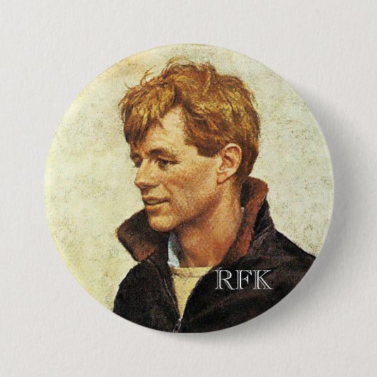 RFK in JFK's Jacke Button (Vorderseite)