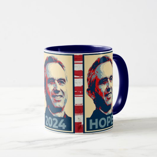 RFK Jr 2024 Amerikas Hope-Tasse Tasse (VorderseiteRechts)