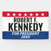 RFK JR Kennedy für Präsident - Kampagne Banner (Horizontal)