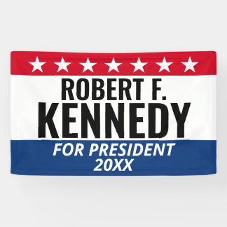 RFK JR Kennedy für Präsident - Kampagne Banner