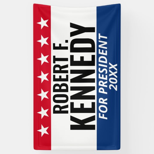 RFK JR Kennedy für Präsident - Kampagne Banner (Vertikal)