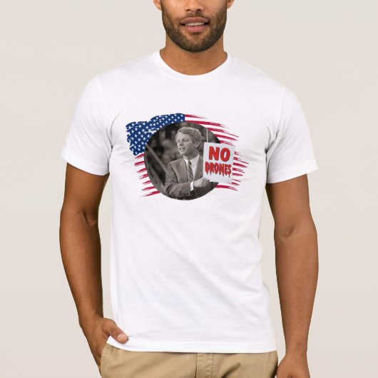 RFK: KEINE DRONEN T-Shirt (Vorderseite)