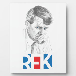 RFK: Robert Kennedy Fotoplatte