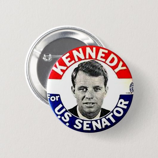RFK Senator - Knopf Button (Vorne & Hinten)